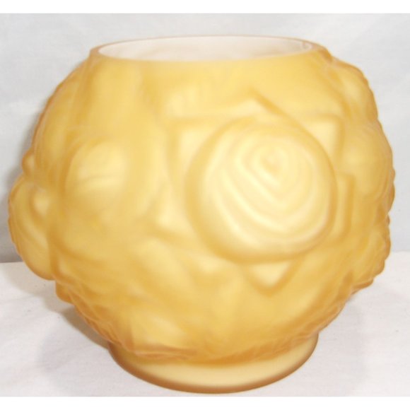 L.G. Wright Glass Co. by Fenton Puffy Rose Cased Satin 50's Bud Vase/Planter 4 1 - Picture 4 of 10